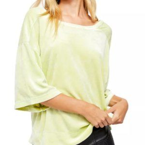 NWT Free People Valerie Velour Tee